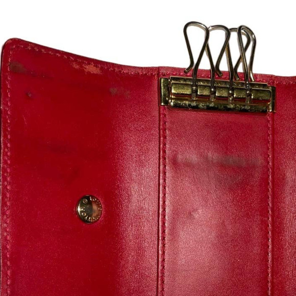 Louis Vuitton Vernis Multicles 4 Four Hooks Key Case Pomme D'Amour - Picture 8 of 15